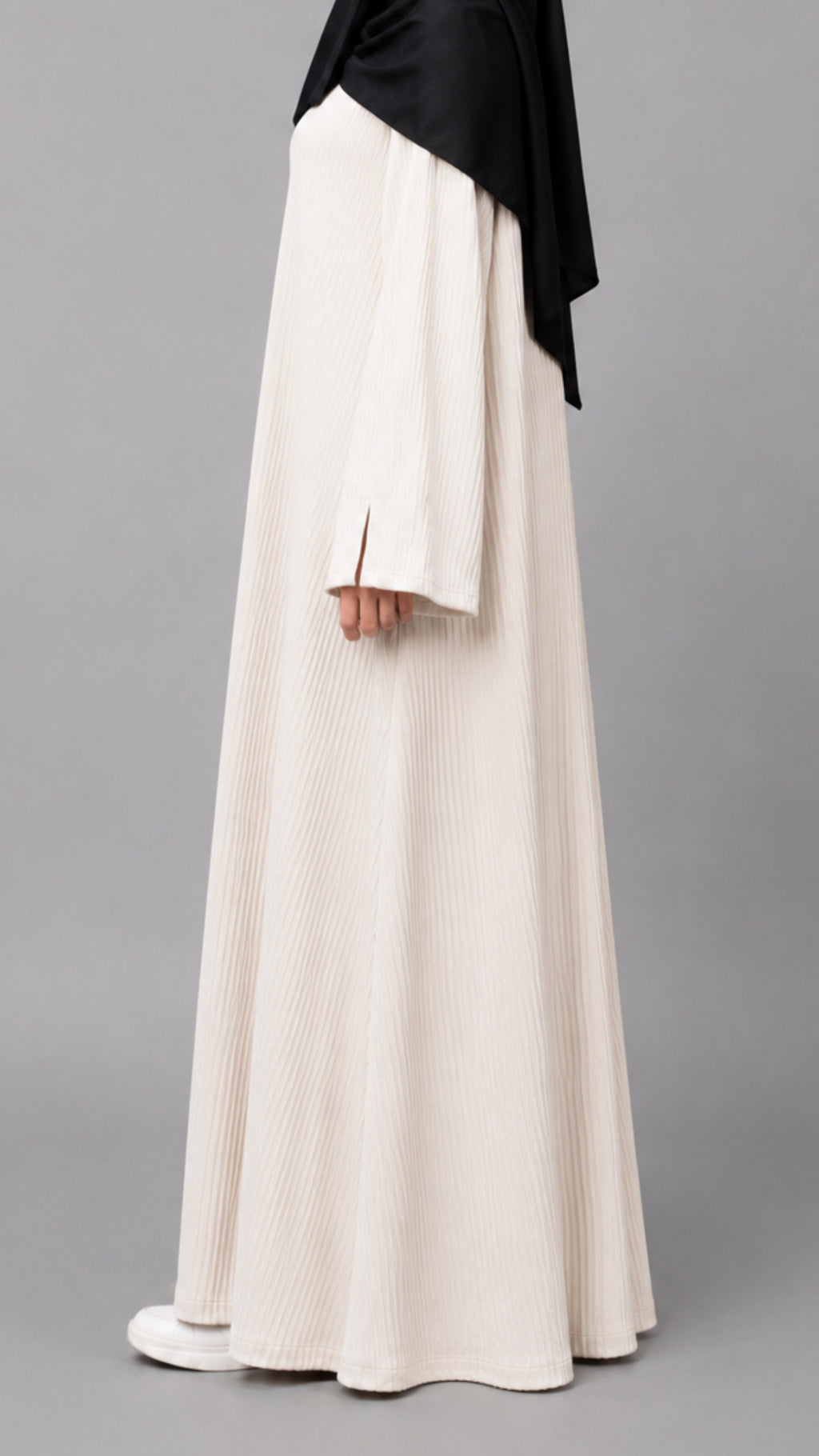 Sumaya Abaya Kjole Hvit