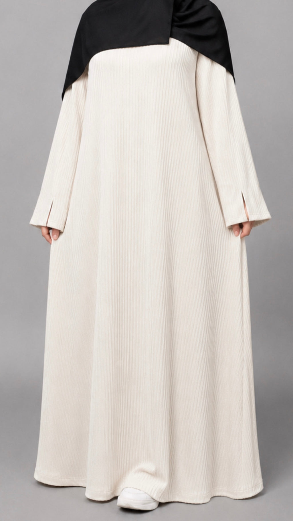 Sumaya Abaya Kjole Hvit