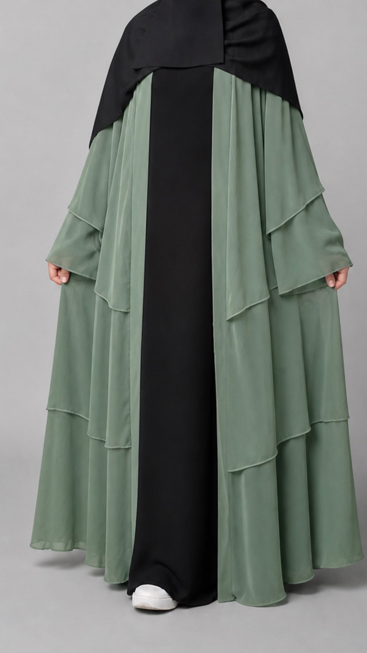 Hussna Abaya Kjole Grønn