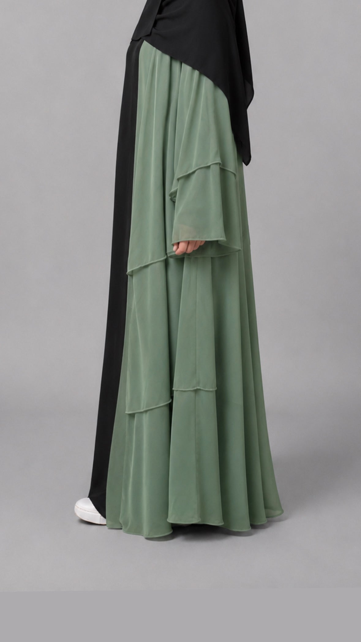 Hussna Abaya Kjole Grønn