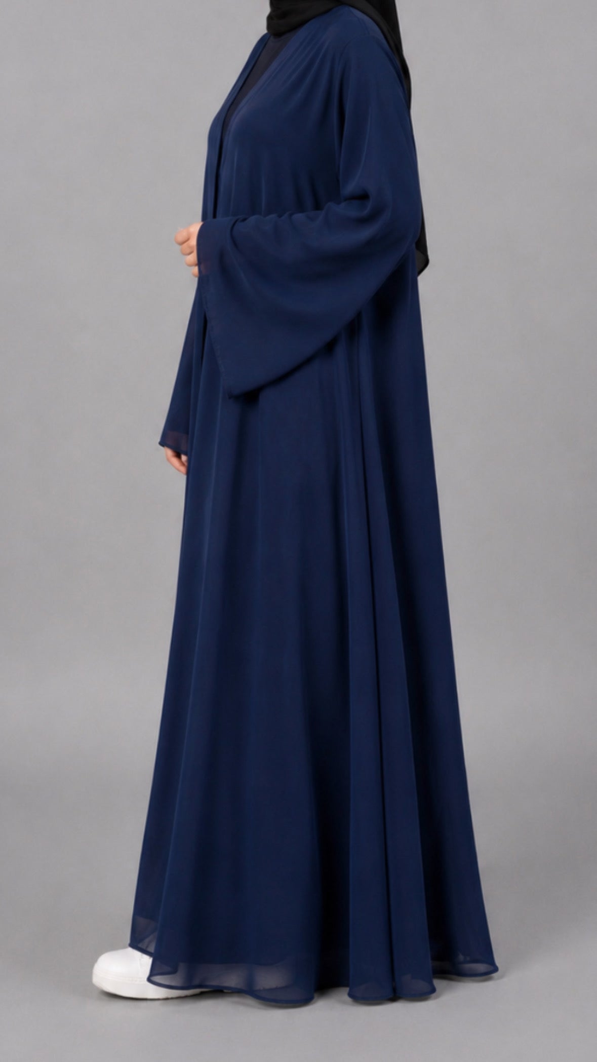 Khadija 2 del Abaya Kjole Blå