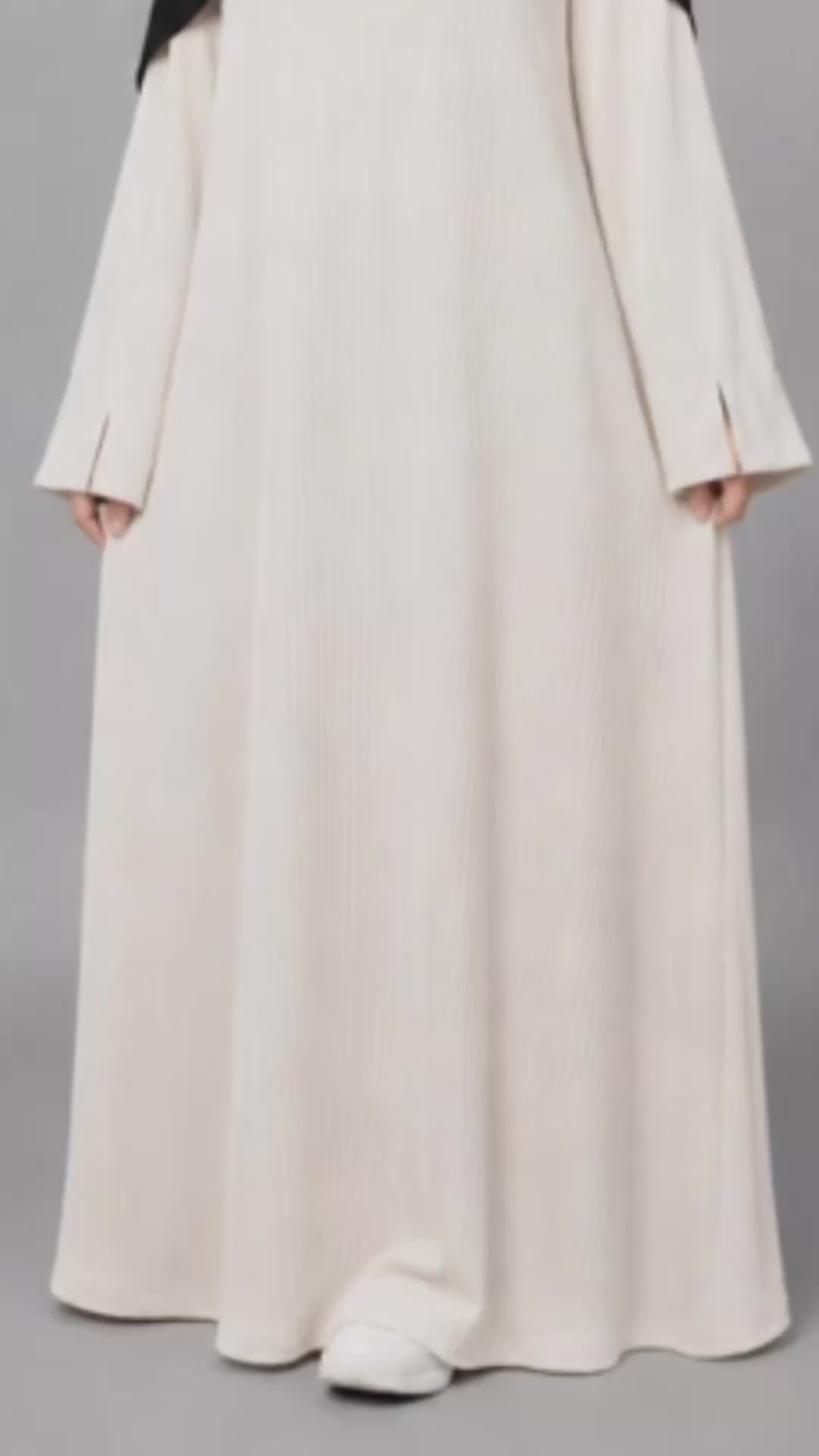 Sumaya Abaya Kjole Hvit