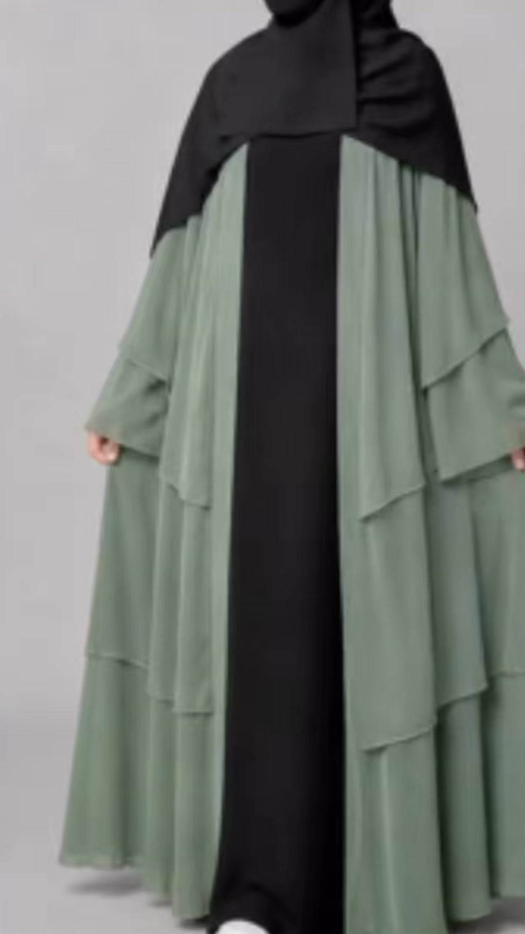 Hussna Abaya Kjole Grønn