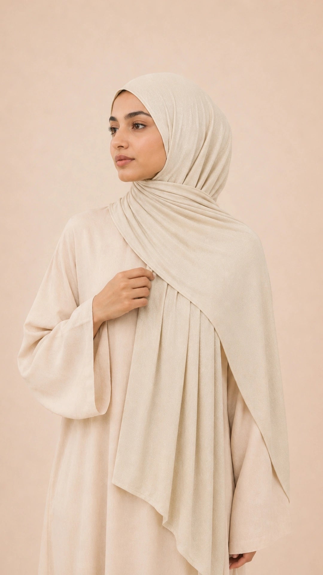 Premium Jersey Hijab - Beige