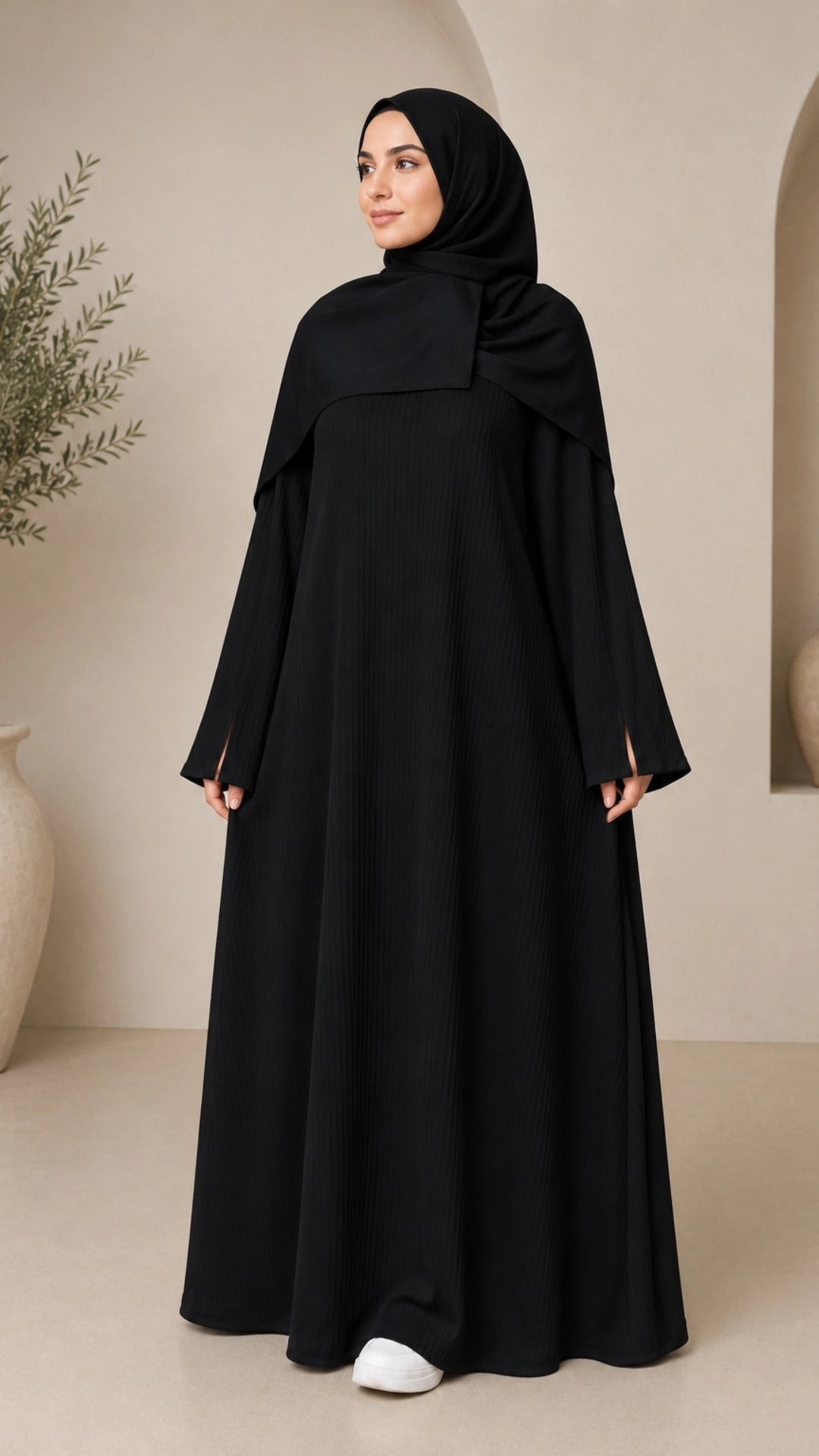 Sumaya Abaya Kjole Svart